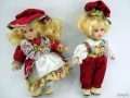 Coppia bambole in ceramica vecchie